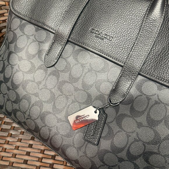 coach Sullivan Portfolio Brief In Signature Canvas c9873 - Picture 4 of 6